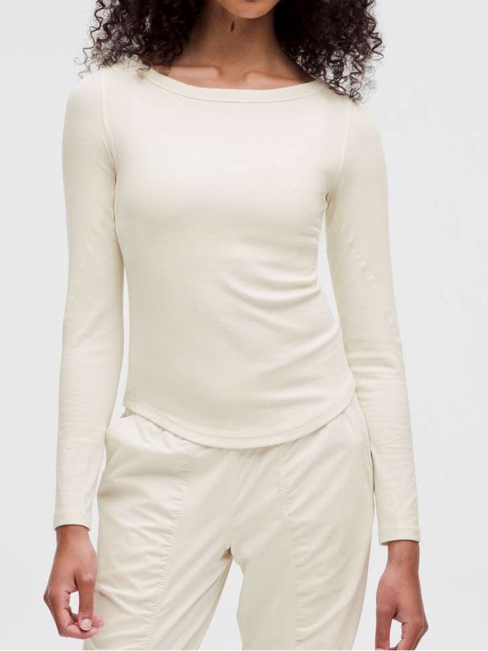 Lululemon Hold Tight Boatneck Long-Sleeve Shirt in Ivory🥰